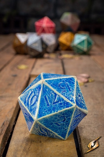 Dice 20 Sidede  D20  Terninger Blue Epic Armoury   5cm