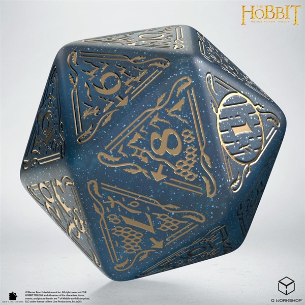 Dice 20 Sidet  D20  Terning The Hobbit Tcg: Jumbo Dice Aether  Spindown   -workshop