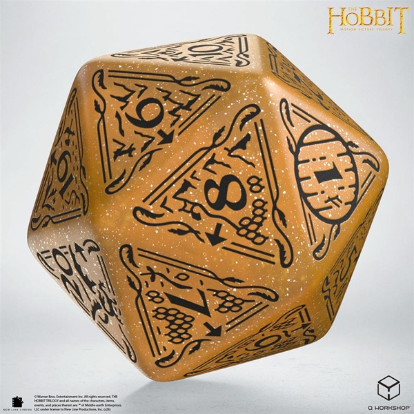 Dice 20 Sidet  D20  Terning The Hobbit Tcg : Jumbo Dice Solaris  Spindown   -workshop