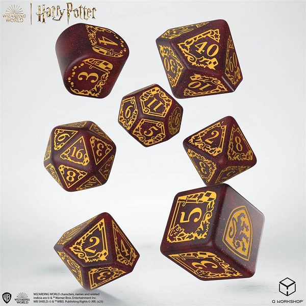 Dice Terninges 195 166     Terninger Harry Potter Gryffindor Modern Glittering Burgundy With Gold