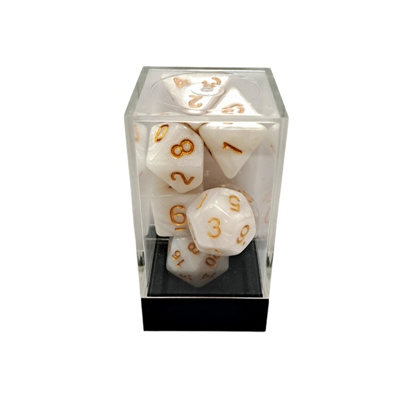 Dice Terninges 195 166      Terninger Kaissa Dice: Polyhedral Marble White Gold