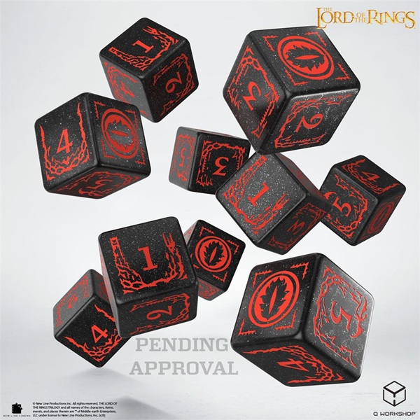 Dice Terninges 195 166   10 Terninger   Sidet  D6  The Lord Of The Rings: Mordor