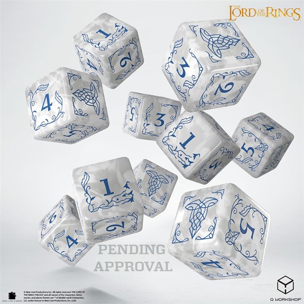 Dice Terninges 195 166   10 Terninger   Sidet  D6  The Lord Of The Rings: Rivendell Stone