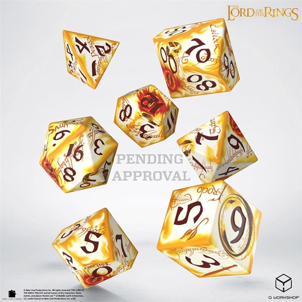 Dice Terninges 195 166     Terninger The Lord Of The Rings: Ring-bearers Full Art Whitefire Radiance
