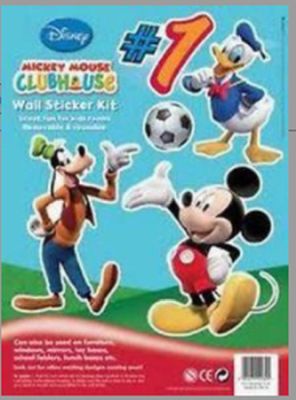 Disney: Mickey Mouse  Removable   Reusable  Wall Stickers   195 166  -klisterm 195 166 Rker