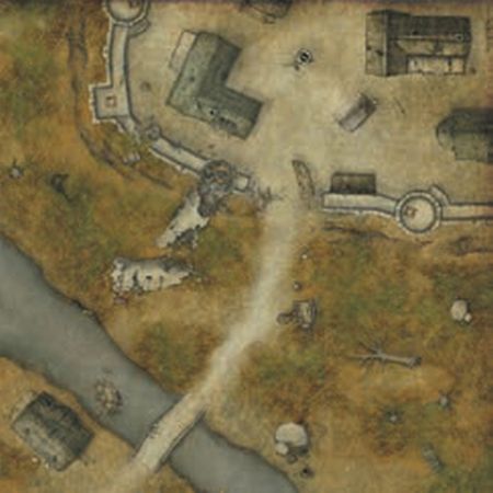 Don   Panic Games: Drakerys Gaming Mat Playmat  : Old Town 90cm   90cm