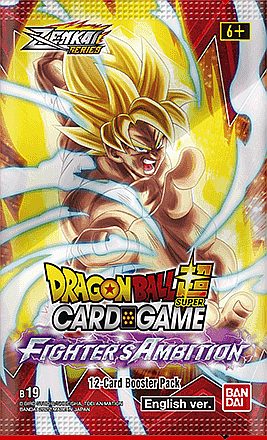 Dragon Ball Super Tcg: Booster Pack Set 19: Zenkai Series 02 Fighter   Ambition