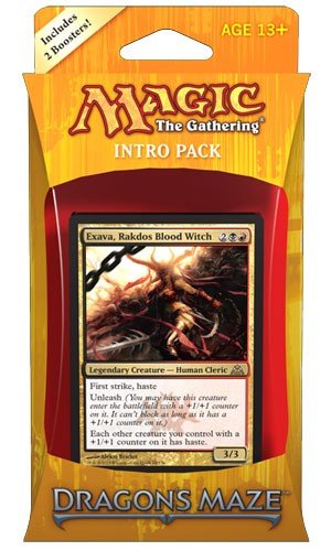 Dragon   Maze Intro Pack Deck Rakdos Revelry Exava  Rakdos Blood Witch   Boosters Pr  Deck   Mtg Dgm