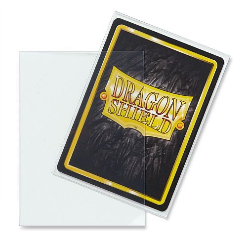 Dragon Shield Deck Protectors Classic: Clear  Gennemsigtig  100 Lommer Dragonshield Sleeves  At-10001