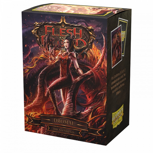 Dragon Shield Deck Protectors Matte Art Sleeves: Flesh And Blood Uprising: Dromai 100 Lommer Dragonshield Sleeves  At-16050