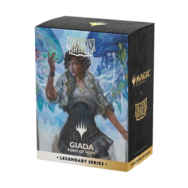 Dragon Shield Deck Protectors Matte Dual Art Sleeves: Magic: The Gathering Legendary Series: Giada  Font Of Hope 100 Lommer Dragonshield Sleeves  At-16540