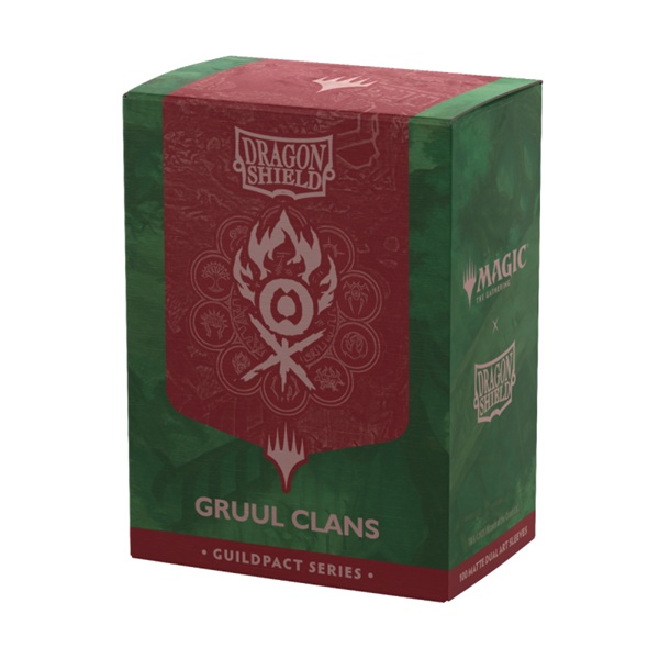 Dragon Shield Deck Protectors Matte Dual Art Sleeves: Magic: The Gathering: The Guildpact Series Gruul Clans 100 Lommer Dragonshield Sleeves  At-16511