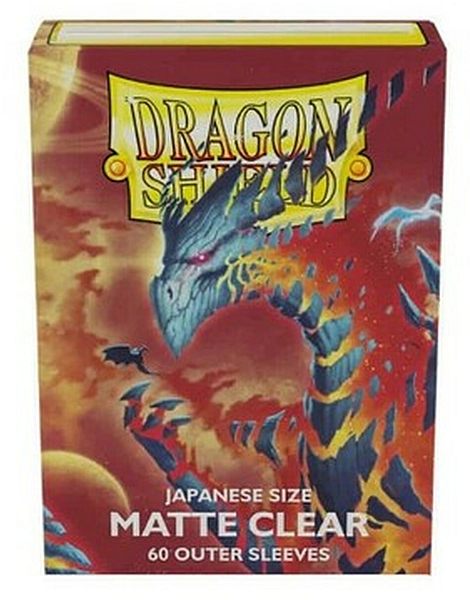 Dragon Shield Small Japanese Size Deck Protectors Matte Clear  Gennemsigtig  60 Lommer Dragonshield  Yugioh  Sleeve Outer Covers