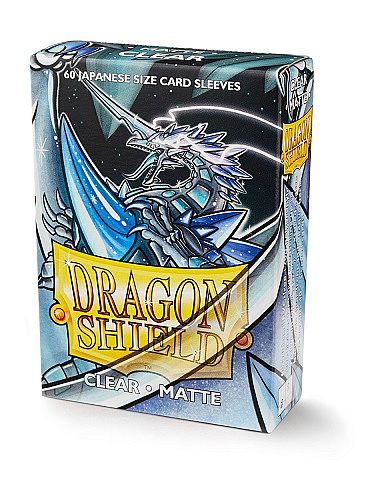 Dragon Shield Small Japanese Size Deck Protectors Matte: Clear  Gennemsigtig  60 Lommer Dragonshield  Yugioh  Sleeves  At-11101