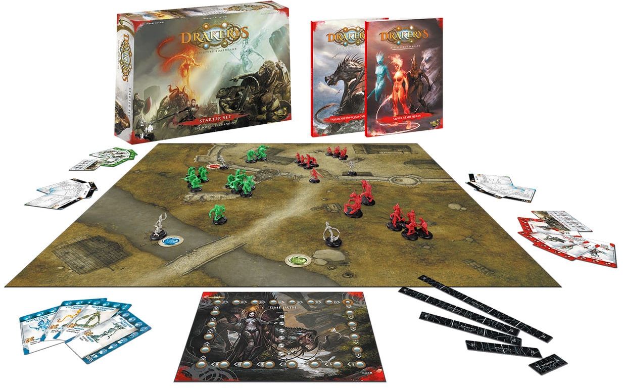 Drakerys Miniature Boardgame Starter Set  Ashral Orcs Vs Irosia Paladinate