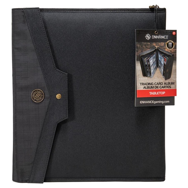 Enhance Gaming: Tabletop Rpg Accessory  -pocket Toploader Binder: Black  Holder 252 Kort