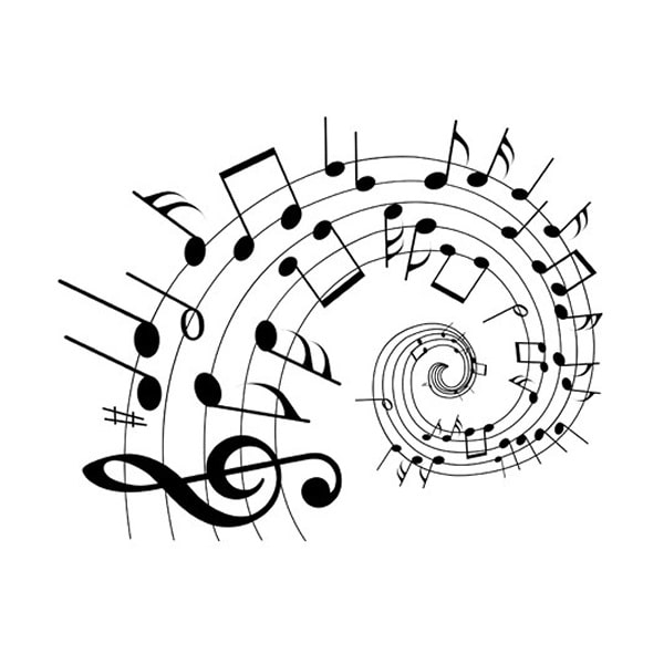 Flot Wallsticker Med Dansende Noder