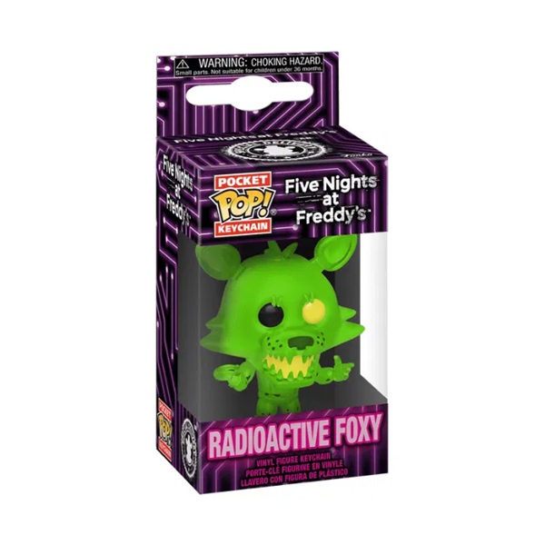 Funko Pocket Pop: Five Nights At Freddy   Radioactive Foxy Vinyl Keychains 4cm