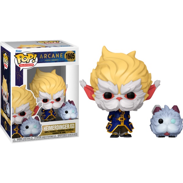 Funko Pop: Arcane League Of Legends Heimerdinger With Poro  1605 Games Vinyl Figure 9cm