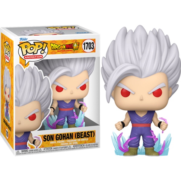 Funko Pop: Dragon Ball Super: Super Hero Son Gohan  Beast   1703 Animation Vinyl Figure 9cm