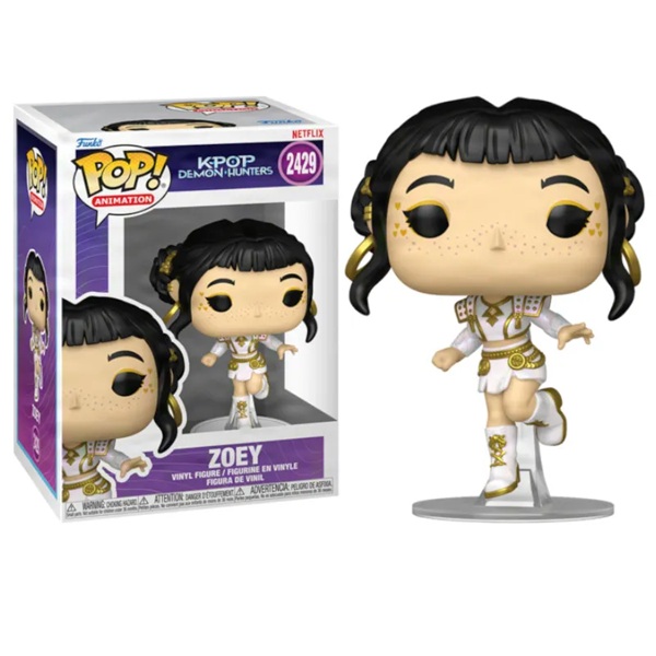 Funko Pop: Kpop Demon Hunters Zoey  Golden Outfit   2429 Animation Vinyl Figure 9cm