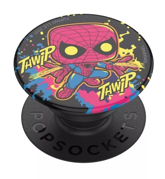 Funko Pop: Marvel Spiderman Swappable Grip For Phones   Tablets