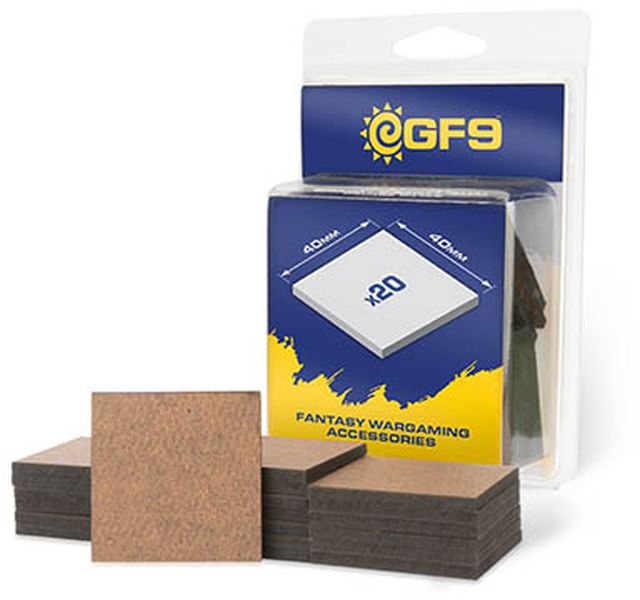 Galeforce    Gf9  Mdf Bases Square 40x40mm   20 Gfm203