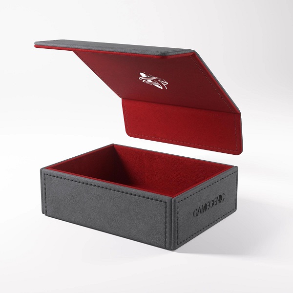 Gamegenic Deck Box: Token Keep  Counter Token Storage   Dice Tray  Gray  Gr 195 165 Red    195 184
