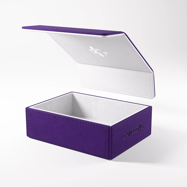 Gamegenic Deck Box: Token Keep  Counter Token Storage   Dice Tray  Purple  Lilla White  Hvid