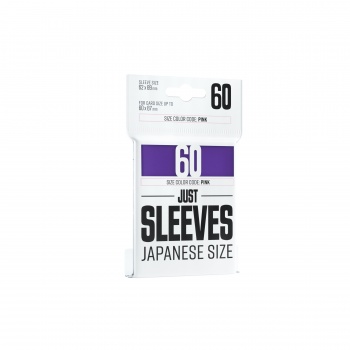 Gamegenic: Just Sleeves: Small Japanese Size Purple  Lilla   60 Kortlommer