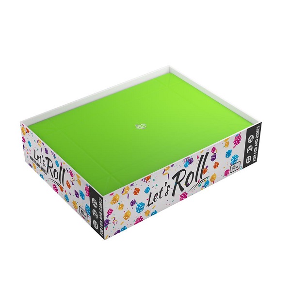Gamegenic Magnetic Dice Tray Rectangular: Black Green