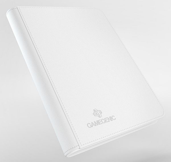 Gamegenic Mappe: Zip-up Album  -pocket  Holder 160 Kort  White  Hvid