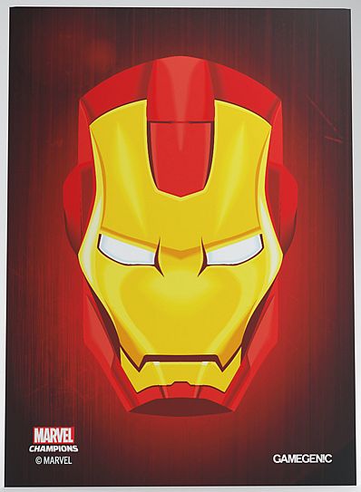 Gamegenic Marvel Champions Sleeves Iron Man  50   Kortlommer