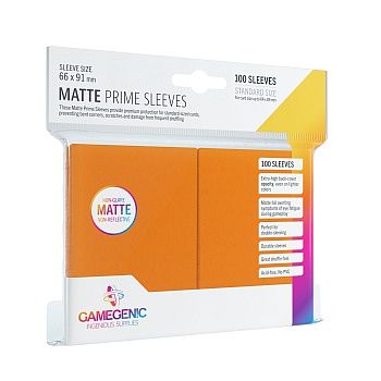 Gamegenic Matte Prime Sleeves: Orange  100 Kortlommer