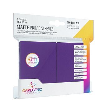 Gamegenic Matte Prime Sleeves: Purple  Lilla   100 Kortlommer
