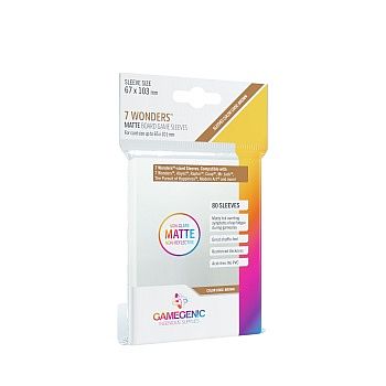Gamegenic Matte   Wonders Sleeves: 67   103 Mm Clear  Transparent   80 Kortlommer