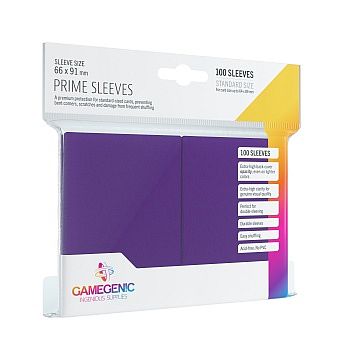 Gamegenic Prime Sleeves: Purple  Lilla   100 Kortlommer