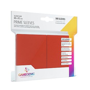 Gamegenic Prime Sleeves: Red    195 184     100 Kortlommer