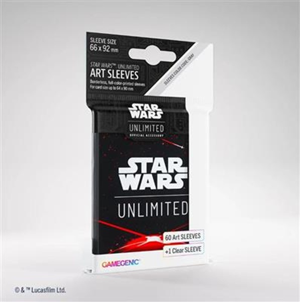 Gamegenic Star Wars: Unlimited Art Sleeves  Card Back Red  60   Kortlommer
