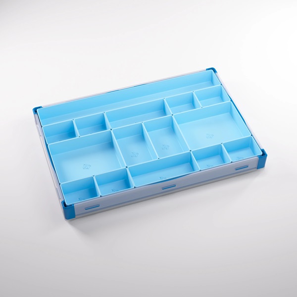 Gamegenic Token Silo  Counter Token Storage   Dice Tray :   Blue  Bl 195 165