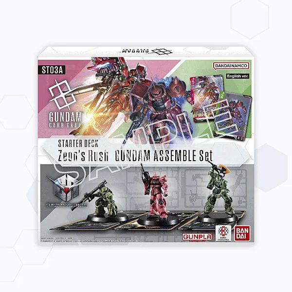 Gundam Card Game St03a Gundam Assemble Starter Deck: Zeon   Rush
