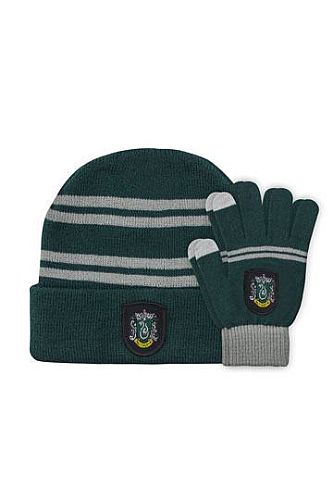 Harry Potter Beanie   Gloves Set For Kids Slytherin