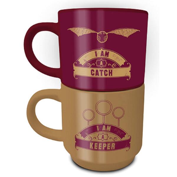 Harry Potter: Quidditch Catch And Keeper Stacking Mug Set