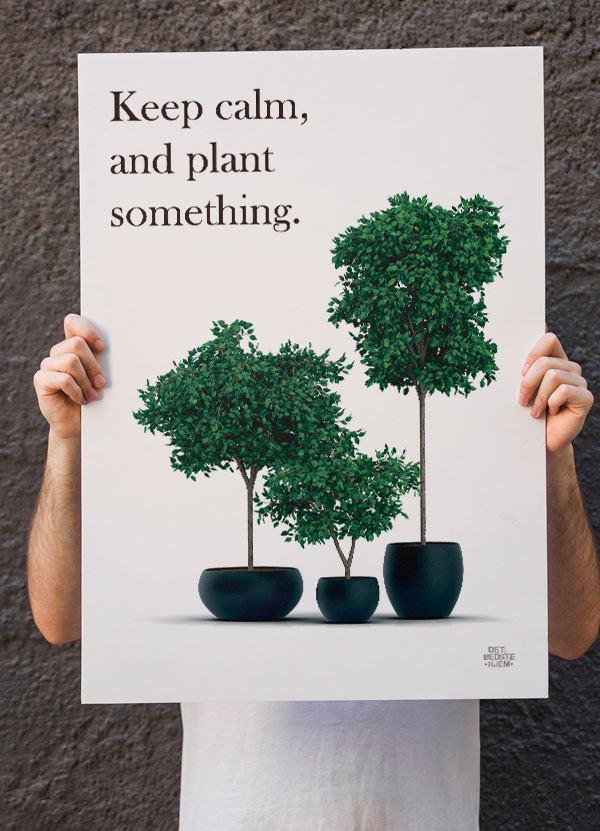 Haveplakater  Plant Something 21   29    A4  Kr  199 -
