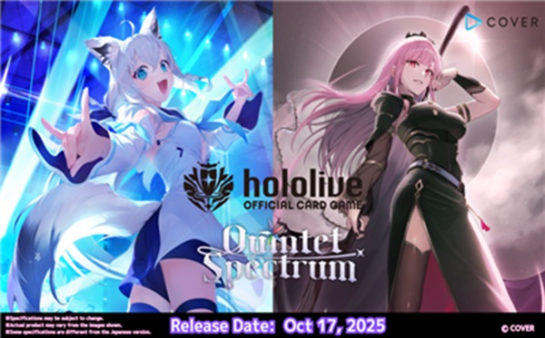Hololive Official Card Game: Quintet Spectrum Booster Display  Box Med 12 Pakker