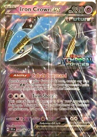 Iron Crown Ex  Pokemon Scarlet   Violet: Temporal Forces   Pokemon Stamped Promos  Sealed Oversize Promo