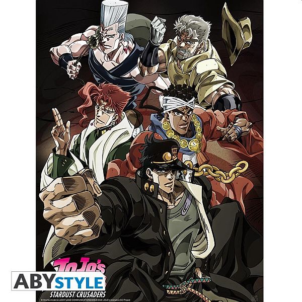 Jojo   Bizarre Adventure  Quot Stardust Crusaders Quot  Poster Plakat 52x38cm