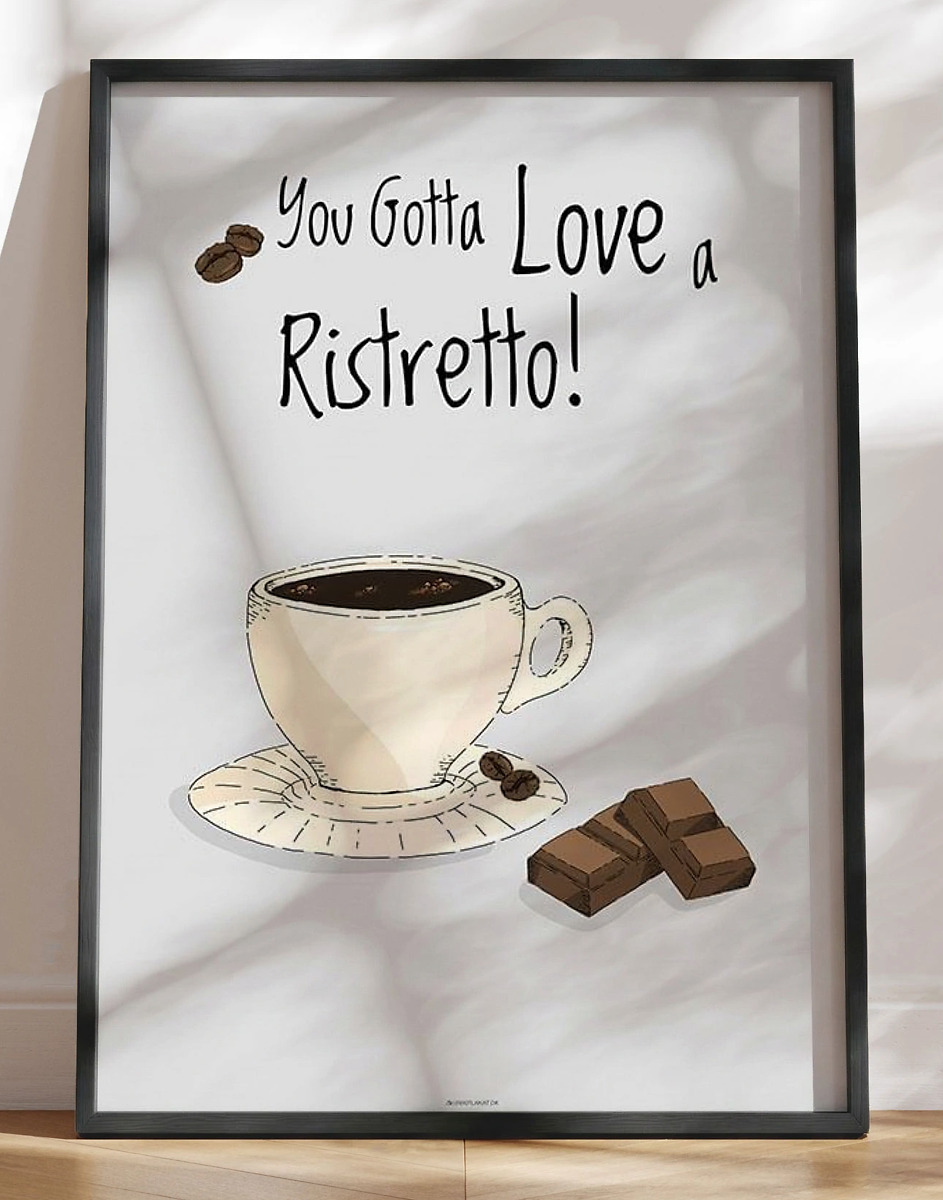 Kaffeplakat Ristretto