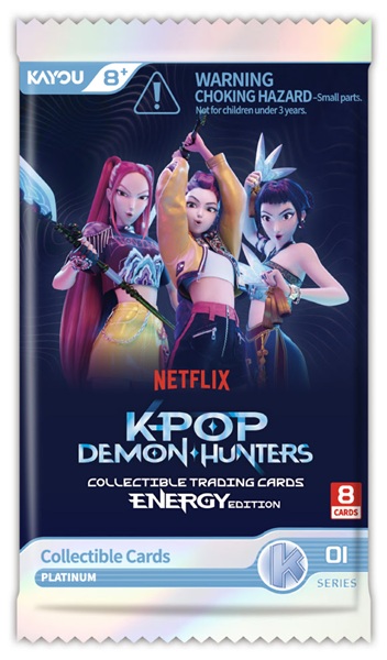 Kayou Kpop Demon Hunters Collectable Cards Series  -   Energy Edition  Foil Booster Pack