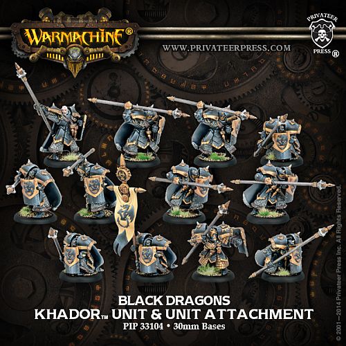 Khador: Iron Fang Pikemen Black Dragons Khador Unit    Leader    Grunts    Unit Attachment  Pip-33104